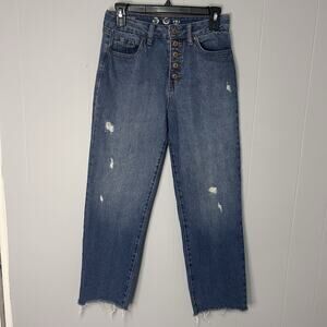 Peace Love Eco by Rewash Jeans Mom Stovepipe Ripped Size 1/25 Super High Rise